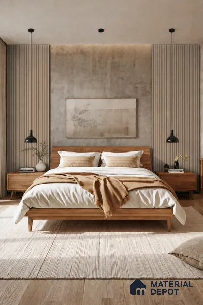 Danish Teak 10 ft x 0.89 ft (3060x270 mm) Stripes Design Interior & Exterior Wall & Ceiling Panel - 20 mm | Suitable for Balcony, Facade & Open Area | Width is Subjected to 5% Variation