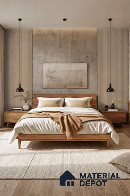 Danish Teak 10 ft x 0.89 ft (3060x270 mm) Unic Design Interior & Exterior Wall & Ceiling Panel - 15 mm | Suitable for Balcony, Facade & Open Area | Width is Subjected to 5% Variation