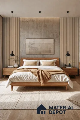 Danish Teak 10 ft x 0.89 ft (3060x270 mm) Wave Design Interior & Exterior Wall & Ceiling Panel - 16 mm | Suitable for Balcony, Facade & Open Area | Width is Subjected to 5% Variation
