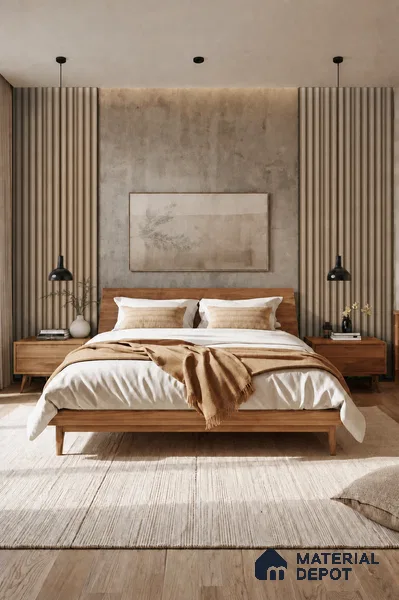 Danish Teak 10 ft x 0.7 ft (3060x215 mm) Dome Design Interior & Exterior Wall & Ceiling Panel - 20 mm | Suitable for Balcony, Facade & Open Area | Width is Subjected to 5% Variation