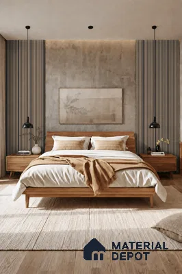 Danish Teak 10 ft x 0.85 ft (3060x260 mm) Prism Dual Tone Design Interior & Exterior Wall & Ceiling Panel - 21 mm | Suitable for Balcony, Facade & Open Area | Width is Subjected to 5% Variation