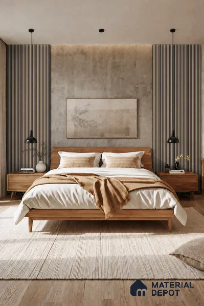 Danish Teak 10 ft x 0.85 ft (3060x260 mm) Prism Dual Tone Design Interior & Exterior Wall & Ceiling Panel - 21 mm | Suitable for Balcony, Facade & Open Area | Width is Subjected to 5% Variation