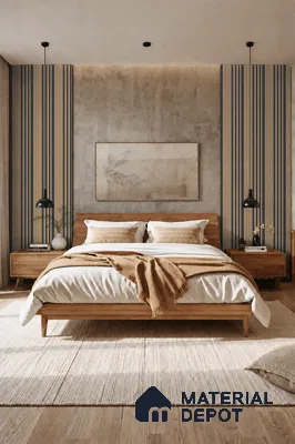 Danish Teak 10 ft x 0.89 ft (3060x270 mm) Unic Dual Tone Design Interior & Exterior Wall & Ceiling Panel - 15 mm | Suitable for Balcony, Facade & Open Area | Width is Subjected to 5% Variation