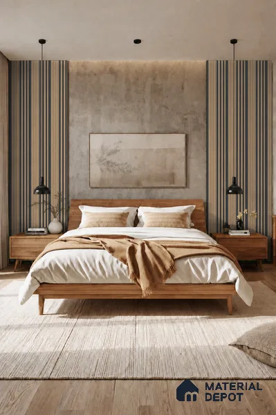 Danish Teak 10 ft x 0.89 ft (3060x270 mm) Unic Dual Tone Design Interior & Exterior Wall & Ceiling Panel - 15 mm | Suitable for Balcony, Facade & Open Area | Width is Subjected to 5% Variation