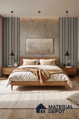 Oak Noir 10 ft x 0.89 ft (3060x270 mm) Wave Design Interior & Exterior Wall & Ceiling Panel - 16 mm | Suitable for Balcony, Facade & Open Area | Width is Subjected to 5% Variation