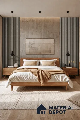 Oak Noir 10 ft x 0.7 ft (3060x215 mm) Dome Design Interior & Exterior Wall & Ceiling Panel - 20 mm | Suitable for Balcony, Facade & Open Area | Width is Subjected to 5% Variation