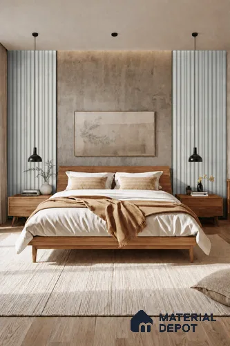 White Mist 10 ft x 0.7 ft (3060x215 mm) Dome Design Interior & Exterior Wall & Ceiling Panel - 20 mm | Suitable for Balcony, Facade & Open Area | Width is Subjected to 5% Variation