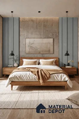 White Mist 10 ft x 0.85 ft (3060x260 mm) Prism Dual Tone Design Interior & Exterior Wall & Ceiling Panel - 21 mm | Suitable for Balcony, Facade & Open Area | Width is Subjected to 5% Variation