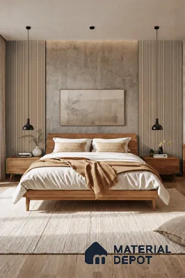 Noce Grande 10 ft x 0.89 ft (3060x270 mm) Stripes Design Interior & Exterior Wall & Ceiling Panel - 20 mm | Suitable for Balcony, Facade & Open Area | Width is Subjected to 5% Variation