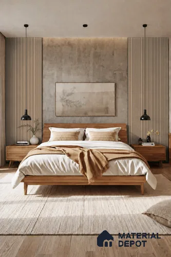 Noce Grande 10 ft x 0.89 ft (3060x270 mm) Stripes Design Interior & Exterior Wall & Ceiling Panel - 20 mm | Suitable for Balcony, Facade & Open Area | Width is Subjected to 5% Variation