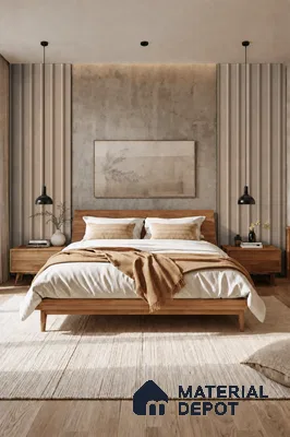 Noce Grande 10 ft x 0.89 ft (3060x270 mm) Wave Design Interior & Exterior Wall & Ceiling Panel - 16 mm | Suitable for Balcony, Facade & Open Area | Width is Subjected to 5% Variation