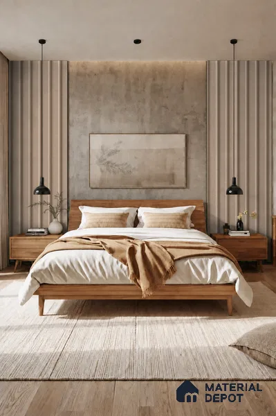 Noce Grande 10 ft x 0.89 ft (3060x270 mm) Wave Design Interior & Exterior Wall & Ceiling Panel - 16 mm | Suitable for Balcony, Facade & Open Area | Width is Subjected to 5% Variation