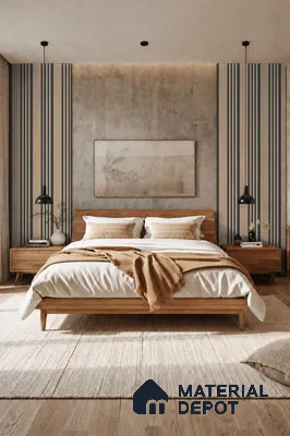 Noce Grande 10 ft x 0.89 ft (3060x270 mm) Unic Dual Tone Design Interior & Exterior Wall & Ceiling Panel - 15 mm | Suitable for Balcony, Facade & Open Area | Width is Subjected to 5% Variation