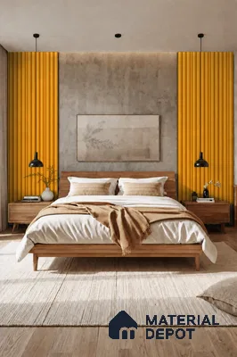 Gold Maple 10 ft x 0.7 ft (3060x215 mm) Dome Design Interior & Exterior Wall & Ceiling Panel - 20 mm | Suitable for Balcony, Facade & Open Area | Width is Subjected to 5% Variation