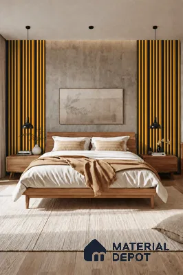 Gold Maple 10 ft x 0.7 ft (3060x215 mm) Dome Dual Black Design Interior & Exterior Wall & Ceiling Panel - 20 mm | Suitable for Balcony, Facade & Open Area | Width is Subjected to 5% Variation
