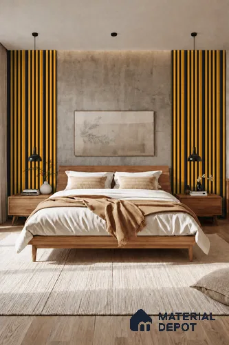 Gold Maple 10 ft x 0.7 ft (3060x215 mm) Dome Dual Black Design Interior & Exterior Wall & Ceiling Panel - 20 mm | Suitable for Balcony, Facade & Open Area | Width is Subjected to 5% Variation