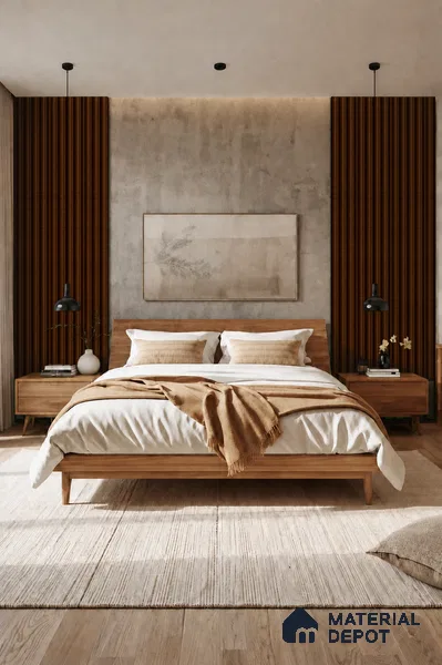 English Nut 10 ft x 0.7 ft (3060x215 mm) Dome Design Interior & Exterior Wall & Ceiling Panel - 20 mm | Suitable for Balcony, Facade & Open Area | Width is Subjected to 5% Variation