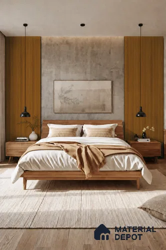 Oak Wood Ocre 10 ft x 0.89 ft (3060x270 mm) Unic Design Interior & Exterior Wall & Ceiling Panel - 15 mm | Suitable for Balcony, Facade & Open Area | Width is Subjected to 5% Variation
