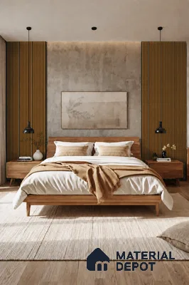 Oak Wood Ocre 10 ft x 0.85 ft (3060x260 mm) Prism Dual Tone Design Interior & Exterior Wall & Ceiling Panel - 21 mm | Suitable for Balcony, Facade & Open Area | Width is Subjected to 5% Variation