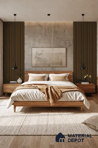 Oak Wood Ocre 10 ft x 0.89 ft (3060x270 mm) Stripes Dual Tone Design Interior & Exterior Wall & Ceiling Panel - 20 mm | Suitable for Balcony, Facade & Open Area | Width is Subjected to 5% Variation