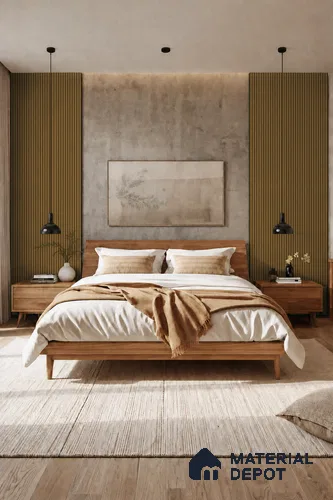 Spiced Walnut 10 ft x 0.85 ft (3060x260 mm) Prism Design Interior & Exterior Wall & Ceiling Panel - 21 mm | Suitable for Balcony, Facade & Open Area | Width is Subjected to 5% Variation