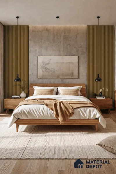 Spiced Walnut 10 ft x 0.85 ft (3060x260 mm) Prism Design Interior & Exterior Wall & Ceiling Panel - 21 mm | Suitable for Balcony, Facade & Open Area | Width is Subjected to 5% Variation