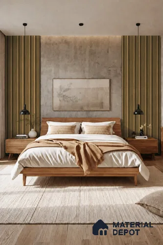 Spiced Walnut 10 ft x 0.89 ft (3060x270 mm) Wave Design Interior & Exterior Wall & Ceiling Panel - 16 mm | Suitable for Balcony, Facade & Open Area | Width is Subjected to 5% Variation