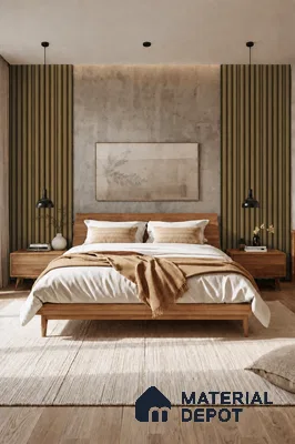Spiced Walnut 10 ft x 0.7 ft (3060x215 mm) Dome Design Interior & Exterior Wall & Ceiling Panel - 20 mm | Suitable for Balcony, Facade & Open Area | Width is Subjected to 5% Variation
