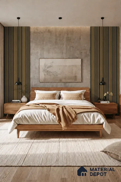 Spiced Walnut 10 ft x 0.89 ft (3060x270 mm) Unic Dual Tone Design Interior & Exterior Wall & Ceiling Panel - 15 mm | Suitable for Balcony, Facade & Open Area | Width is Subjected to 5% Variation