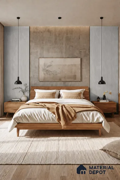 Armani Grey 10 ft x 0.85 ft (3060x260 mm) Prism Design Interior & Exterior Wall & Ceiling Panel - 21 mm | Suitable for Balcony, Facade & Open Area | Width is Subjected to 5% Variation