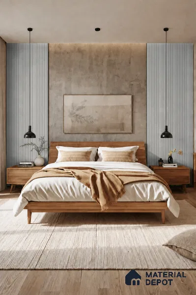 Armani Grey 10 ft x 0.89 ft (3060x270 mm) Unic Design Interior & Exterior Wall & Ceiling Panel - 15 mm | Suitable for Balcony, Facade & Open Area | Width is Subjected to 5% Variation