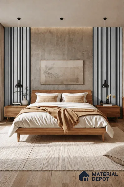 Armani Grey 10 ft x 0.89 ft (3060x270 mm) Unic Dual Tone Design Interior & Exterior Wall & Ceiling Panel - 15 mm | Suitable for Balcony, Facade & Open Area | Width is Subjected to 5% Variation
