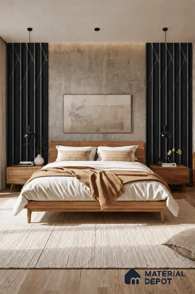 Portoro 10 ft x 0.89 ft (3060x270 mm) Wave Design Interior & Exterior Wall & Ceiling Panel - 16 mm | Suitable for Balcony, Facade & Open Area | Width is Subjected to 5% Variation