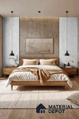 Royal Statuario 10 ft x 0.89 ft (3060x270 mm) Stripes Design Interior & Exterior Wall & Ceiling Panel - 20 mm | Suitable for Balcony, Facade & Open Area | Width is Subjected to 5% Variation