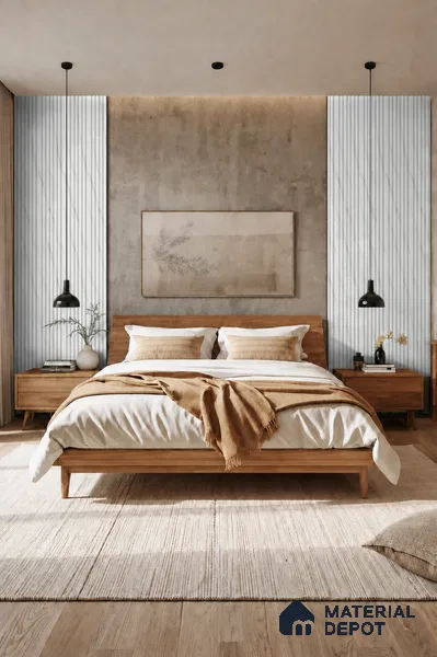 Royal Statuario 10 ft x 0.89 ft (3060x270 mm) Stripes Design Interior & Exterior Wall & Ceiling Panel - 20 mm | Suitable for Balcony, Facade & Open Area | Width is Subjected to 5% Variation