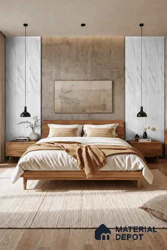 Royal Statuario 10 ft x 0.89 ft (3060x270 mm) Unic Design Interior & Exterior Wall & Ceiling Panel - 15 mm | Suitable for Balcony, Facade & Open Area | Width is Subjected to 5% Variation