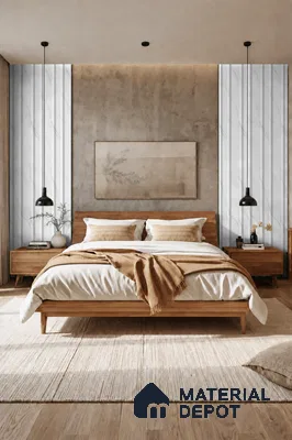 Royal Statuario 10 ft x 0.89 ft (3060x270 mm) Wave Design Interior & Exterior Wall & Ceiling Panel - 16 mm | Suitable for Balcony, Facade & Open Area | Width is Subjected to 5% Variation