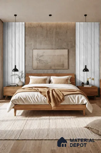 Royal Statuario 10 ft x 0.89 ft (3060x270 mm) Wave Design Interior & Exterior Wall & Ceiling Panel - 16 mm | Suitable for Balcony, Facade & Open Area | Width is Subjected to 5% Variation