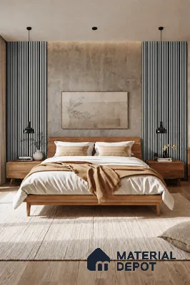 Royal Statuario 10 ft x 0.89 ft (3060x270 mm) Stripes Dual Tone Design Interior & Exterior Wall & Ceiling Panel - 20 mm | Suitable for Balcony, Facade & Open Area | Width is Subjected to 5% Variation