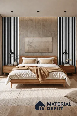 Royal Statuario 10 ft x 0.7 ft (3060x215 mm) Dome Dual Black Design Interior & Exterior Wall & Ceiling Panel - 20 mm | Suitable for Balcony, Facade & Open Area | Width is Subjected to 5% Variation