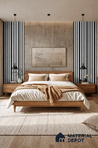 Royal Statuario 10 ft x 0.7 ft (3060x215 mm) Dome Dual Black Design Interior & Exterior Wall & Ceiling Panel - 20 mm | Suitable for Balcony, Facade & Open Area | Width is Subjected to 5% Variation