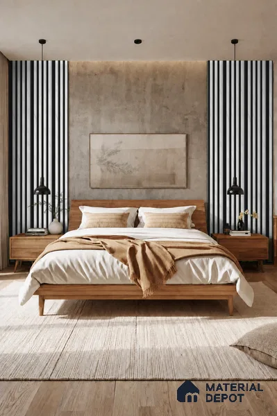 Royal Statuario 10 ft x 0.7 ft (3060x215 mm) Dome Dual Black Design Interior & Exterior Wall & Ceiling Panel - 20 mm | Suitable for Balcony, Facade & Open Area | Width is Subjected to 5% Variation