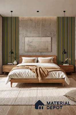 Oro 10 ft x 0.89 ft (3060x270 mm) Stripes Dual Tone Design Interior & Exterior Wall & Ceiling Panel - 20 mm | Suitable for Balcony, Facade & Open Area | Width is Subjected to 5% Variation