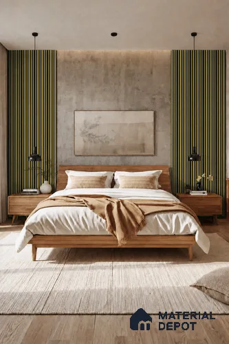 Oro 10 ft x 0.89 ft (3060x270 mm) Stripes Dual Tone Design Interior & Exterior Wall & Ceiling Panel - 20 mm | Suitable for Balcony, Facade & Open Area | Width is Subjected to 5% Variation