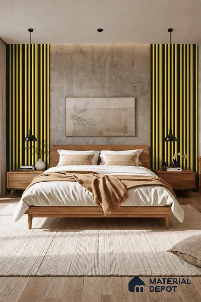 Oro 10 ft x 0.7 ft (3060x215 mm) Dome Dual Black Design Interior & Exterior Wall & Ceiling Panel - 20 mm | Suitable for Balcony, Facade & Open Area | Width is Subjected to 5% Variation