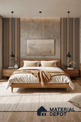 Rame 10 ft x 0.89 ft (3060x270 mm) Unic Dual Tone Design Interior & Exterior Wall & Ceiling Panel - 15 mm | Suitable for Balcony, Facade & Open Area | Width is Subjected to 5% Variation