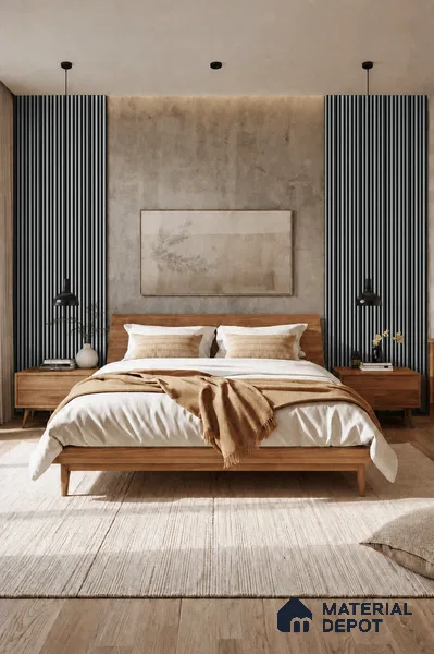 Argento 10 ft x 0.89 ft (3060x270 mm) Stripes Dual Tone Design Interior & Exterior Wall & Ceiling Panel - 20 mm | Suitable for Balcony, Facade & Open Area | Width is Subjected to 5% Variation