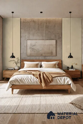 Linen Ivory 10 ft x 0.85 ft (3060x260 mm) Prism Design Interior & Exterior Wall & Ceiling Panel - 21 mm | Suitable for Balcony, Facade & Open Area | Width is Subjected to 5% Variation