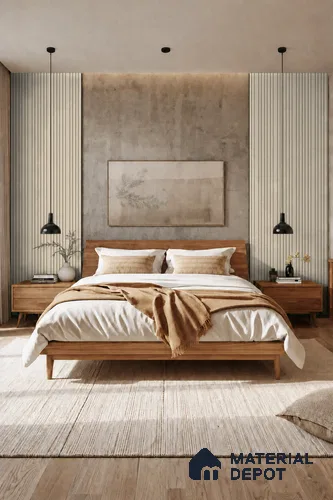 Linen Ivory 10 ft x 0.89 ft (3060x270 mm) Stripes Design Interior & Exterior Wall & Ceiling Panel - 20 mm | Suitable for Balcony, Facade & Open Area | Width is Subjected to 5% Variation