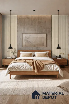 Linen Ivory 10 ft x 0.89 ft (3060x270 mm) Unic Design Interior & Exterior Wall & Ceiling Panel - 15 mm | Suitable for Balcony, Facade & Open Area | Width is Subjected to 5% Variation
